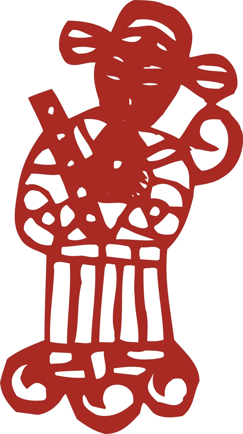 中国风中式传统喜庆民俗人物动物窗花剪纸插画边框AI矢量PNG素材【2489】